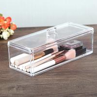 Caja De Acrílico Transparente Para Maquillaje Y Cosméticos Organizador De Almacenamiento Rectangular En Color Transparente - details 1