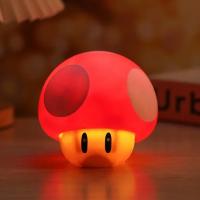 Lámpara De Noche Super Mario Bros Anime Con Sonido Y Luz En Forma De Hongo Preguntas Regalo De Cumpleaños Para Niños Figura De Acción Estrella Lindo - details 9