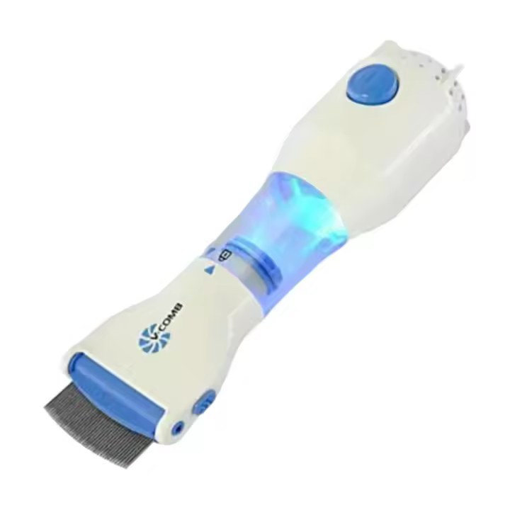Peine Eléctrico Anti-Piojos con Filtro Iluminado - Elimina Piojos y Liendres con Dientes de Acero Inoxidable para Peinado Suave y Eficaz,M2 Tec - 1
