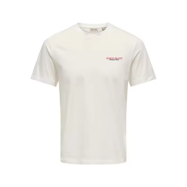 ONSMAGNUS SURF REG SS TEE Bright White/BURGHISLAND - 1