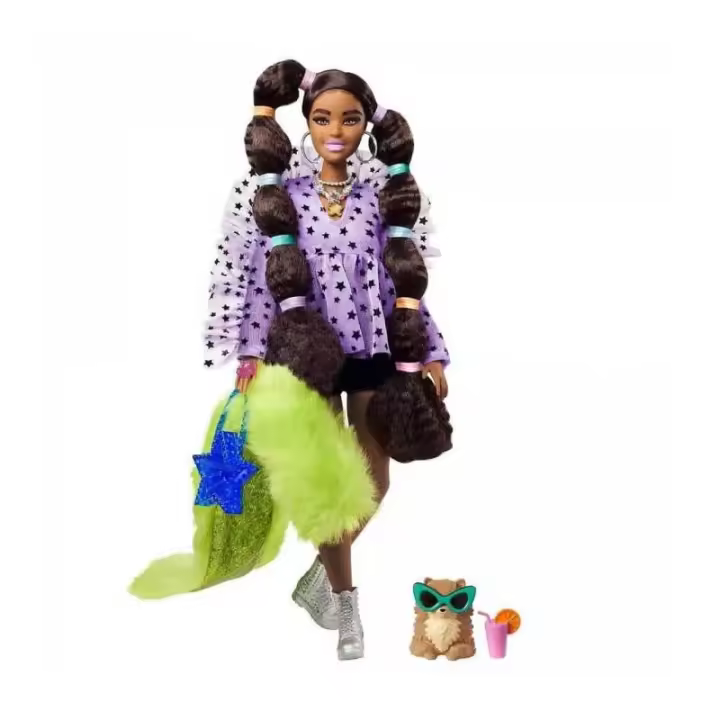 Barbie  Muñeca Extra Coletas burbujas de Mattel - 1