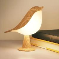 Lámpara De Mesa LED Táctil Recargable USB Con 3 Colores Para Decoración De Hogar Y Lectura En Escritorio Luz Nocturna De Pájaros Para Dormitorio - details 0