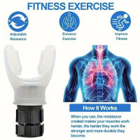 Dispositivo De Ejercicio Respiratorio Portátil Y Ligero De Silicona Musculos De La Abdomen Y Pecho Compacto Para Fitness - details 5