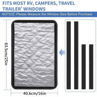 Cortina Opaca  para Caravanas/RV - Panel Plegable de Privacidad + Bloqueo Solar (Puerta y Laterales) - details 4