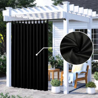 Cortina Térmica Impermeable Para Exterior 1PC Bloqueo De Sol Para Patio Porche Pergola Cabana Decoración Clásica Estilo Sólido - details 7