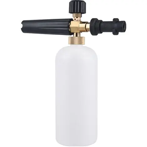 Lanza de espuma compatible con Kärcher K2 K3 K4 K5 K6 K7, pistola de espuma de 1 l con boquilla ajustable, accesorio de hidrolavadora para lavado de automóviles - 1
