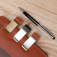 Stonego Portaestilográficos Hecho a Mano En Cuero Con Cierre De Cobre Y Acero Inoxidable Organizador Para Cuaderno Y Papel Herramientas De Escritura Para Oficina - details 4