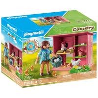 Gallinero de Playmobil Country (71308) con gallo, gallinas y pollitos - details 0
