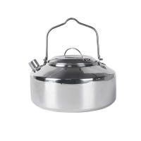 Tetera De Acero Inoxidable Para Exteriores Con Mango Cerrado Portátil Para Camping Y Picnics Cocina Al Aire Libre 1L Accesorio De Cocina - details 0