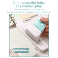 Pulverizador De Agujeros Estándar Para Papel A5 A6 A7 Hoja Suelta 3 Agujeros De 4mm Máquina De Encuadernación DIY Scrapbooking Planificador - details 7