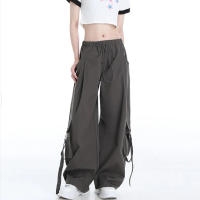 Pantalones Cargo Americanos Para Mujer Estilo Harajuku Y2K High Street Con Grandes Bolsillos Pantalones Anchos De Otoño Para Baile De Jazz Hip-Hop - details 7