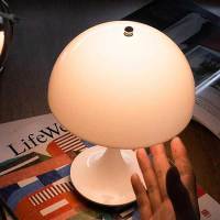 Lámpara De Mesa Recargable LED Dimmable En Forma De Púlpito Moderna Simplicidad Decorativa Para Iluminación Ambiente Dormitorio - details 6