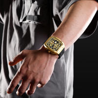 Reloj De Cuarzo Para Hombre NAVIFORCE Diseño Oro Multi-función Resistente Al Agua Con Manos Luminosas Y Correa De Silicona Estilo Casual - details 6