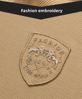 Camisa Polo De Verano Para Hombres Diseño De Moda Bordado Algodón De Seda Transpirable Casual Negocios Manga Corta - details 4