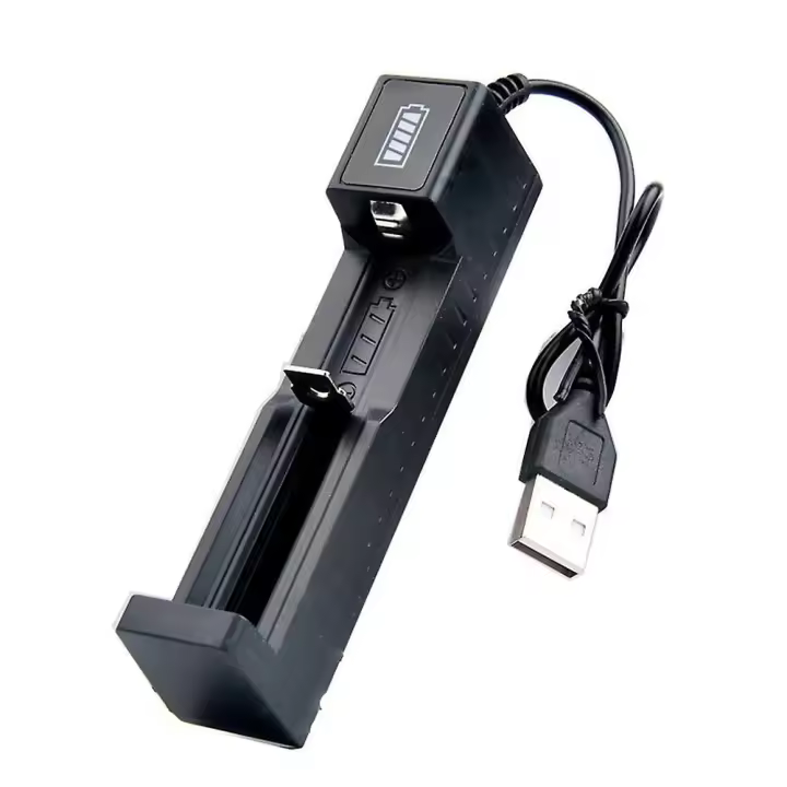 Cargador de badería 18650, badería de iones de litio recargable Universal de 3,7 V para - 1