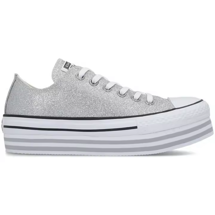 Calzado marca Converse modelo 564878C para mujer en color plata - 1