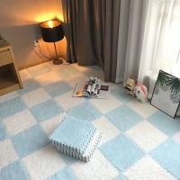 Carpetas De Espuma EVA Suaves Para Sala De Estar Y Juegos De Niños Alfombra De Piso Para Bebés Con Pelo Largo Y Espeso Tapete De Rompecabezas De Terciopelo - details 13