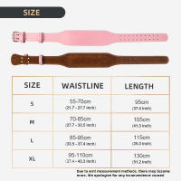 Cinturón De Levantamiento De Peso Para Mujer 10.5cm Ancho Soporte Espalda Fitness Gimnasio Squats Powerlifting Entrenamiento Cross Y Ejercicio Color Rosa - details 2