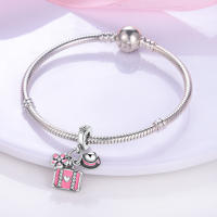 Colgante De Torre De Viaje Con Encanto De Gato Para Mujer Joyería Original De Pulsera Y Collar Plata Esmaltada 100% 2023 - details 122