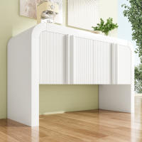 Aparador de Coqueto de Esquina Redondo con Luz brilliant y Elegancia Moderna, Puerta magnética con Protección antivuelco, adecuado para Cocina, Coqueto, Salón, Hogar - details 0