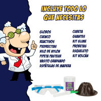 Laboratorio científico Lisciani Crazy Science para  hacer experimentos con slime, cristales y explosiones. Regalos y juguetes de ciencia infantiles +8 años - details 5