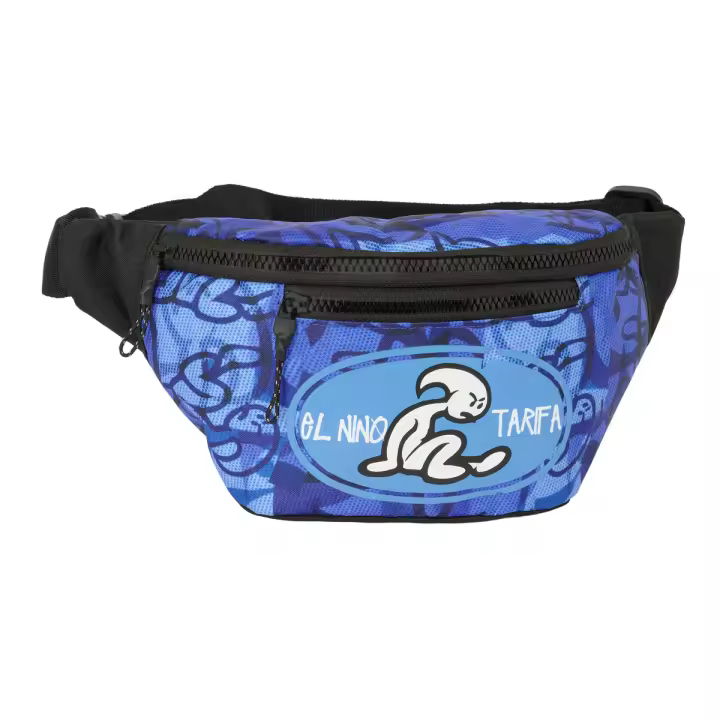 Riñonera El Niño Roller Azul Negro 23 x 12 x 9 cm - 1