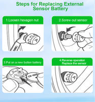 Sistema De Monitoreo De Presión De Neumáticos Para Motocicleta Powstation TPMS Wireless Con Alarma De Temperatura Y Pantalla Colorida Recarga Solar - details 12
