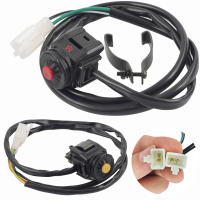 Interruptor De Muerte Universal Para Motocicleta Botón Rojo De Pulsación Arranque Bocina Dirt Bike ATV UTV Manillar Montado 22mm - details 0