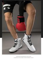 Zapatos De Lucha Profesional Para Hombres Y Mujeres Antideslizantes Y Transpirables Con Suela De Goma Resistente Al Desgaste Para Gimnasio Y Entrenamiento De Boxeo - details 13