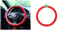Funda De Volante De Coche Creativa Y Divertida De Peluche Para Invierno Guantes De Manillar De Volante Tamaño Único - details 9