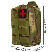 Kit De Primeros Auxilios Táctico Impermeable De Tela Oxford Para Viajes Y Campamentos Equipamiento De Seguridad Bolso De Cintura Para Escalada Y Actividades Al Aire Libre - details 1