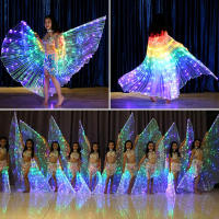 Alas De Hada LED Para Danza Colores De Mariposa Traje De Fiesta Para Niños Actuación En Escenario Danza Del Vientre Carnaval Prop De Fotografía - details 2
