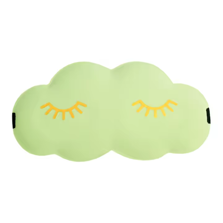 Máscara de Ojos de Nube 3D Diseño de Pestañas Lindas Ayuda para Dormir Viajes y Bolsos - 1