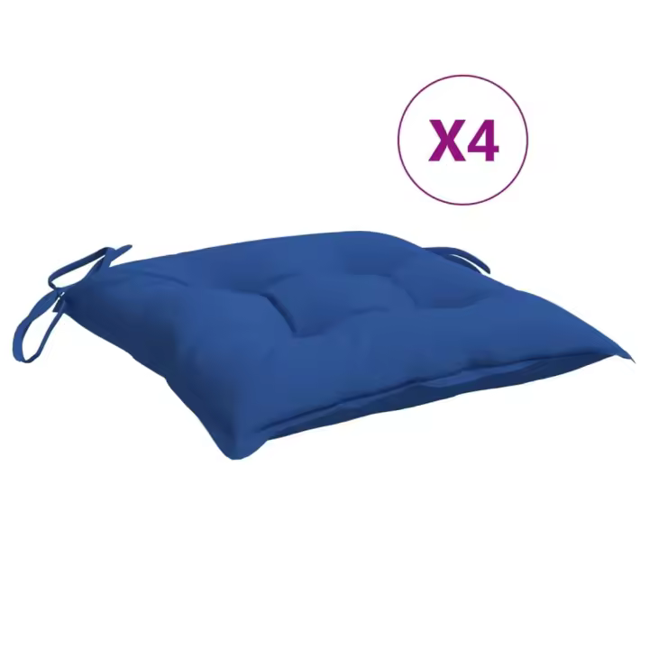 Fundas de palets de Jardín 4 UDS lienzo Oxford Azul 50x50x7 cm - 1