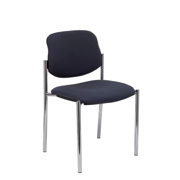 Piqueras Y Crespo Silla Fija Villalgordo Bali Gris Oscuro Cromo - 1