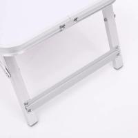 Mesa Plegable De Aluminio La Bolata Para Ordenador, Picnic Y Acampada 50x30x21 Cm (Blanco) - details 5