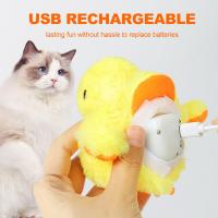 Juguete Interactivo Para Gatos Pato Flotante Y Silbante Eléctrico Recargable Con Menta De Terciopelo Juguete Para Gatos Juguetes Inteligentes - details 4