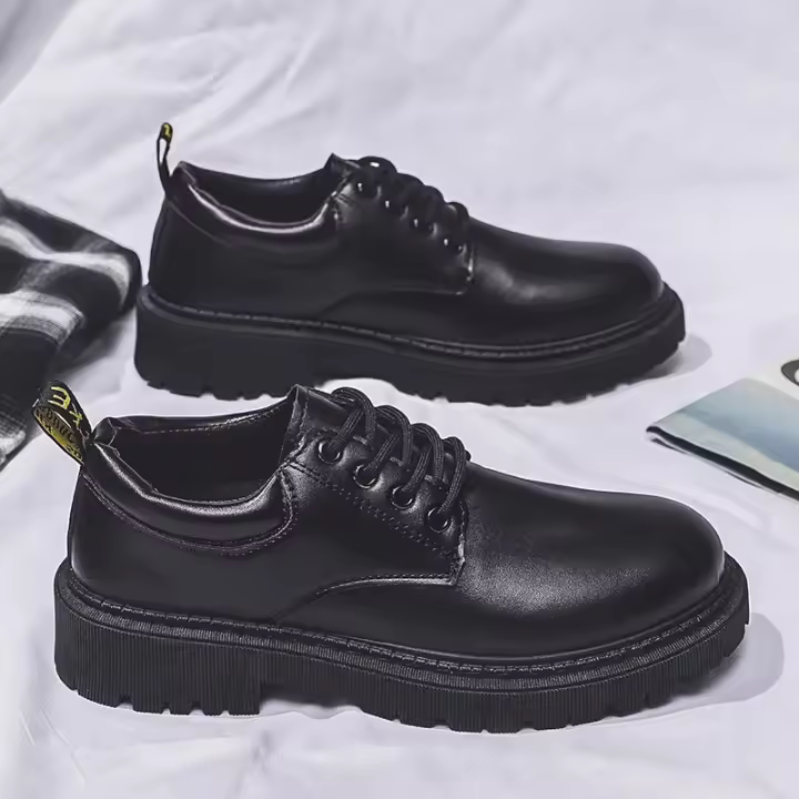 Zapatos Casuales De Cuero Para Hombre Mocasines Negros Clásicos Transpirables Hechos a Mano Zapatos De Negocios Planos Zapatos De Moda Para Hombre - 1