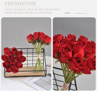 Bouquet De Rosas Rosa De 24CM Decoración Para El Hogar Propiedades Fotográficas Guía De Carretera Para Boda Flores Artificiales - details 29