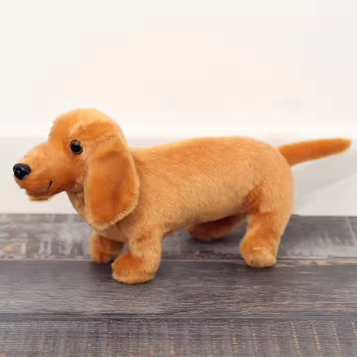 Muñeco De Peluche De Perro Salchicha Simulación Suave Y Divertido Para Decoración De Fiesta En Casa Regalo De Cumpleaños Para Niños - 1