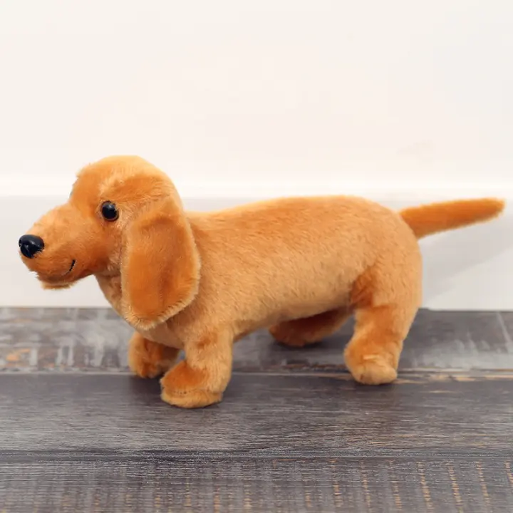 Muñeco De Peluche De Perro Salchicha Simulación Suave Y Divertido Para Decoración De Fiesta En Casa Regalo De Cumpleaños Para Niños - 1
