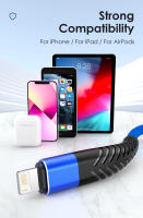 Cable USB De Carga Rápida Para iPhone 14 13 12 11 pro Max X XR 6 7 8 plus SE Apple iPad Compatible Con Nephy 3A Corriente Malla 3m - details 7
