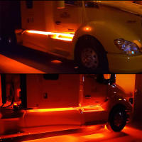 Luces De Marca Lateral LED Amarillas Super Brillantes Para Ruedas Delanteras De Camiones Kenworth T680 T700 T880 Y Peterbilt 567 Luz De Señalización De Parada Y Cambio De Carril - details 10