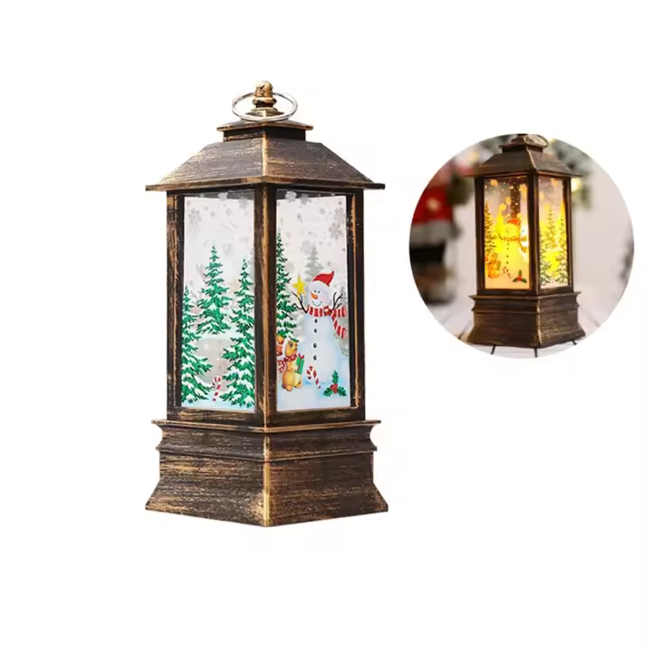 Lámpara De Santa Claus Para Decoración De Navidad Y Año Nuevo LED Con Luz De Viento Adorno De Casa Natal Navidad 2022 Xmas Ornamentos Regalos - 1