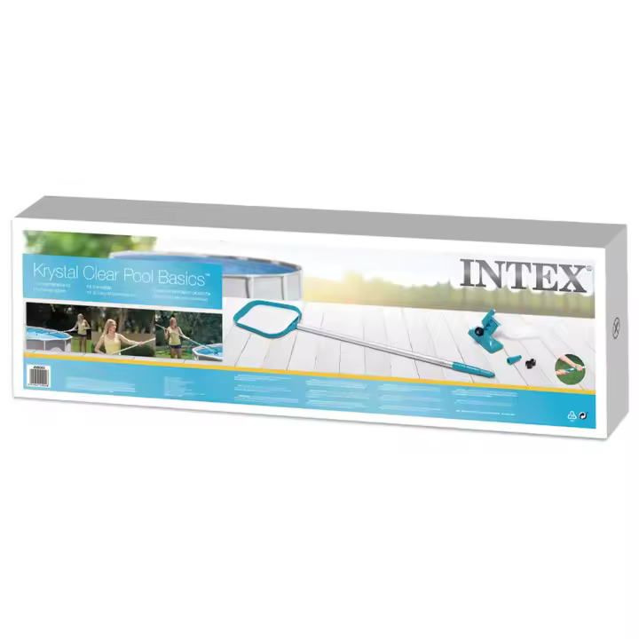 Conjunto de mantenimiento para piscinas con mango telescopico de 239 cm (Intex 58958) - 1