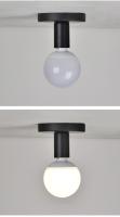 Luz De Techo Negra Minimalista E27 Estilo Nórdico Retro De Hierro Decorativa Para Sala De Estar Dormitorio Baño Cocina Pasillo Y Balcón - details 2