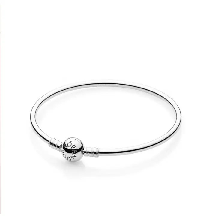 PANDORA Pulsera de plata de ley Dream, plata 925, personalidad, temperamento, simple, moda, regalo para novia, 520, regalo de San Valentín para novia - 1