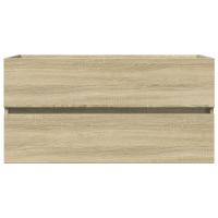vidaXL Armario lavabo madera contrachapada roble Sonoma 90x38,5x45 cm - details 2