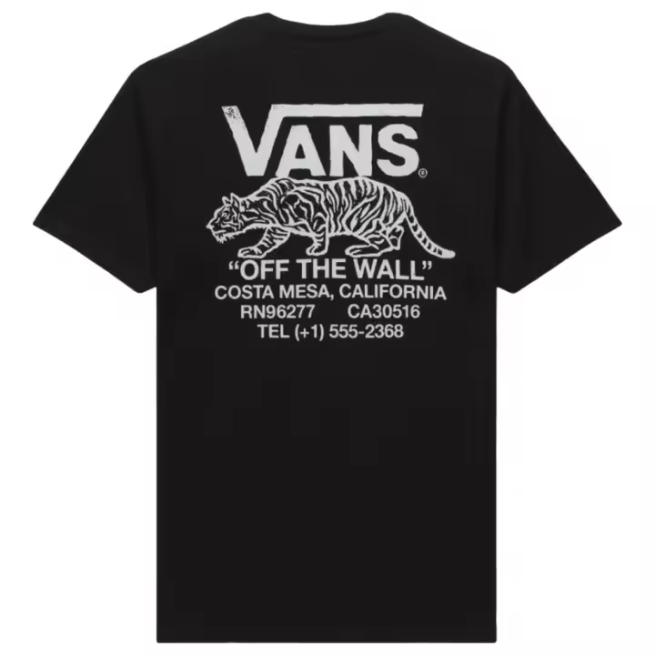 Camiseta Negra Vans Sneaky SS Black Estilo Salvaje Manga Corta - 1