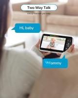 Monitor de Bebe-Pantalla Grande de 5 "with 30 horas de duración de la Katería-Control Remoto Pan-Tilt-Zoom; Sin WiFi, Bidireccional Audio, Visión Nocturna, Temperatures, monitor de Bebe de Largo Distancia de 960 pies con Cámara y audio - details 13